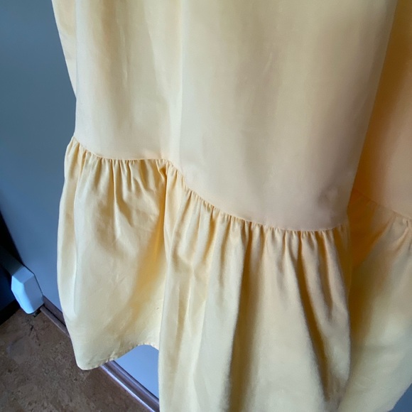 GAL MEETS GLAM Desiree Tiered Bottom Yellow Dress Size 00 - Picture 9 of 9